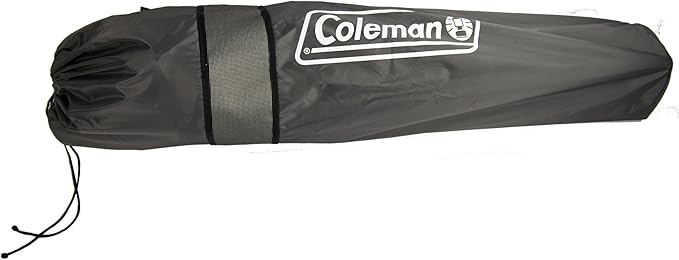 Coleman Portable Quad Camping Chair with 4-Can Cooler, Cushioned Seat & Back with Side Pockets & Cup Holder, Carry Bag Included