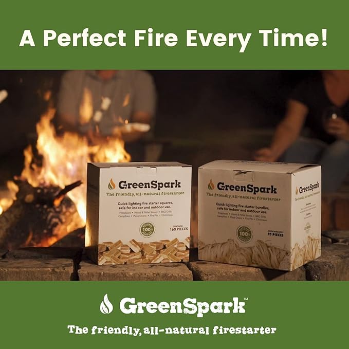 Natural Fire Starters for Grill, Smoker, Pizza Oven,BBQ,Fireplace, Wooden & Pellet Stove, Fire Pit, Long Burn, Waterproof,All Weather, Safe for Indoor/Outdoor Use (Square 400 Pcs)