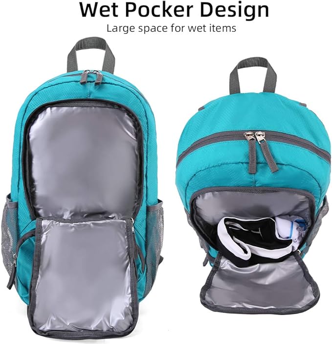35L Lightweight Foldable Waterproof Packable Travel Small Hiking Backpack Daypack for men women