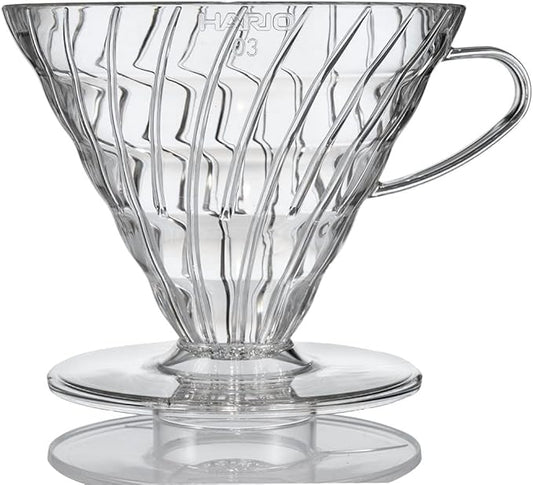Hario V60 Plastic Coffee Dripper, Size 03, Clear