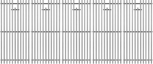 16517 Stainless Steel 5 Cooking Grates Replacement Parts for Bull Angus 40" Grill 57568 57569 57568CE 57568AGA 57569CE Brahma Lion Premium L90000 57569CE 57569CE Gas Grill 19-1/4"