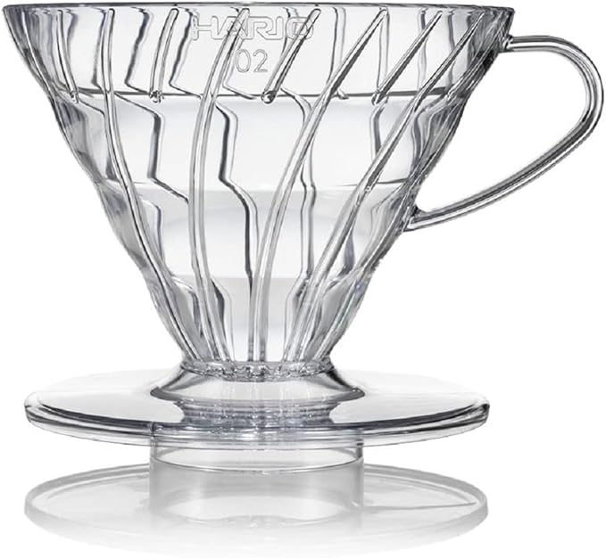 Hario V60 Plastic Coffee Dripper, 02, Clear