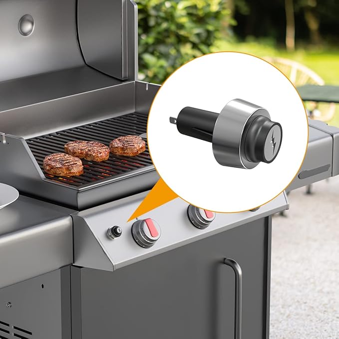 SafBbcue 66220 Igniter Push Button Switch for Genesis II Spirit II S-310 E-310 S-210 E-210 GS4 Gas Grill Replacement Parts for Weber Igniter Switch 66220 Igniter Button Switch GS4 Igniter for Weber
