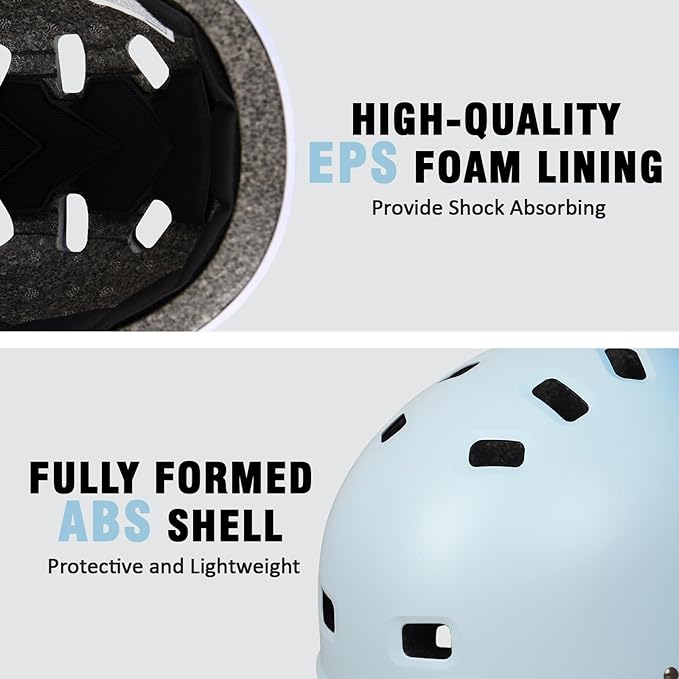 Youth Kids Bike Helmet, Skateboard Bicycle Helmet for Age 5-8-10-12-14 Teen Boys Girls Adjustable and Multi-Sport for Scooter Roller/Inline Skate