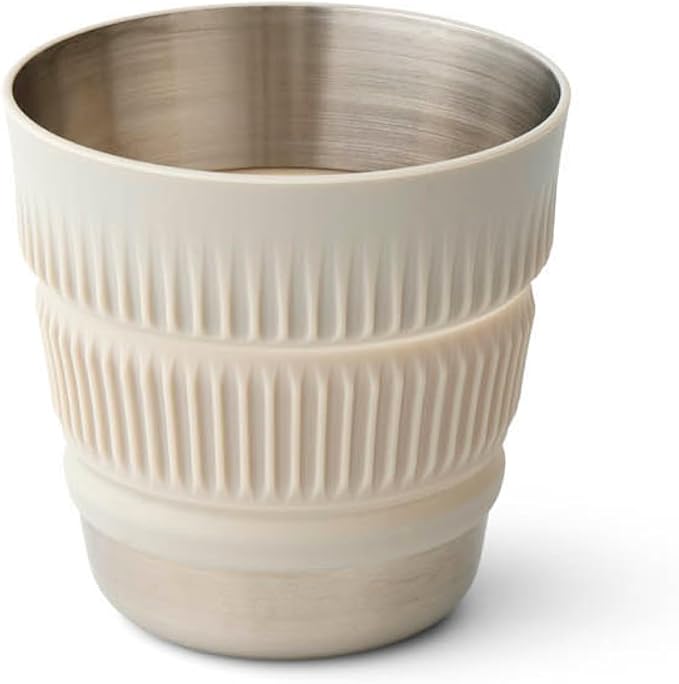 Sea to Summit Detour Stainless Steel Collapsible 16 Ounce Camp Mug, Moonstruck Grey