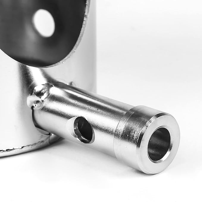 QuliMetal 304 Stainless Steel Fire Burn Pot Replacement Parts for Traeger and Pit Boss Pellet Grills, Durable Firepot with Ash Remover and Screws