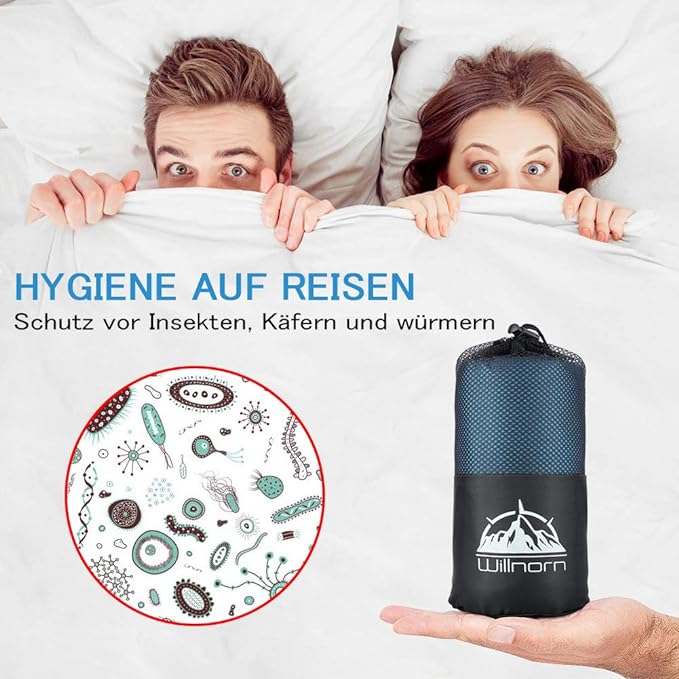 Sleeping Bag Liner,Travel Sheets & Adult Sleep Sack & Self Tan Sleep Sack for Backpacking,Hotel, Hostels, Lightweight Single Camping Sleep Pod