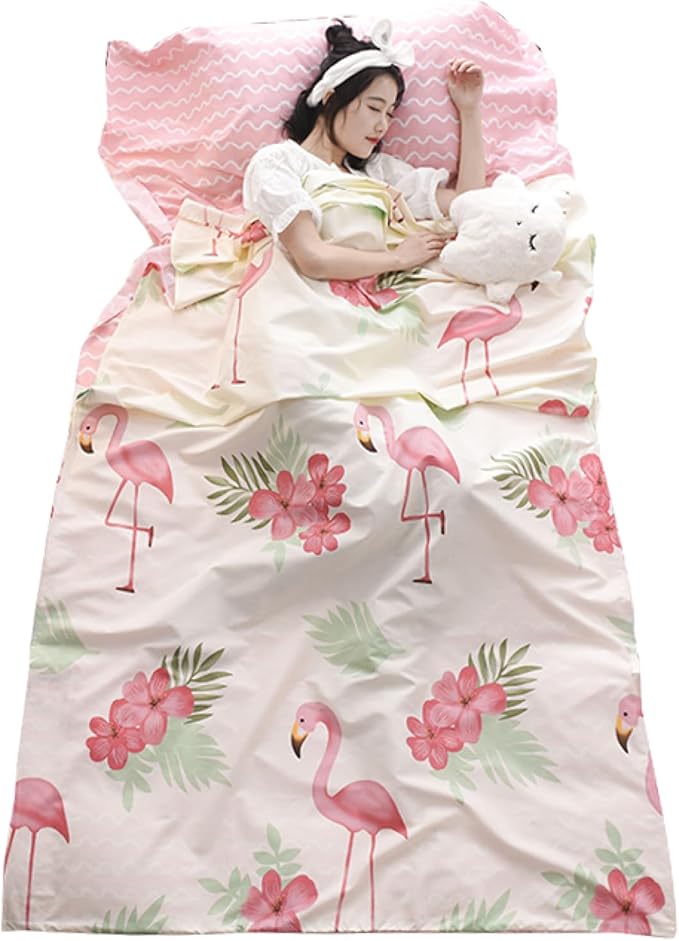 TRIWONDER Sleeping Bag Liner Cotton Camping Travel Sheet Sleep Sack Adult for Hostels Outdoor Picnic Planes Trains