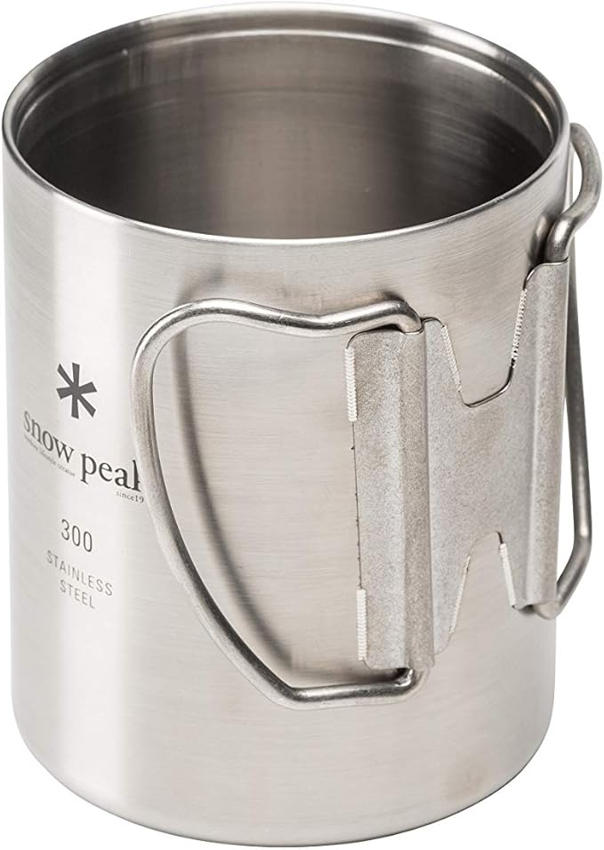 Snow Peak Double Wall Stainless Steel Vacuum Insulated Mug, Lightweight, Durable, Camping, 300ml