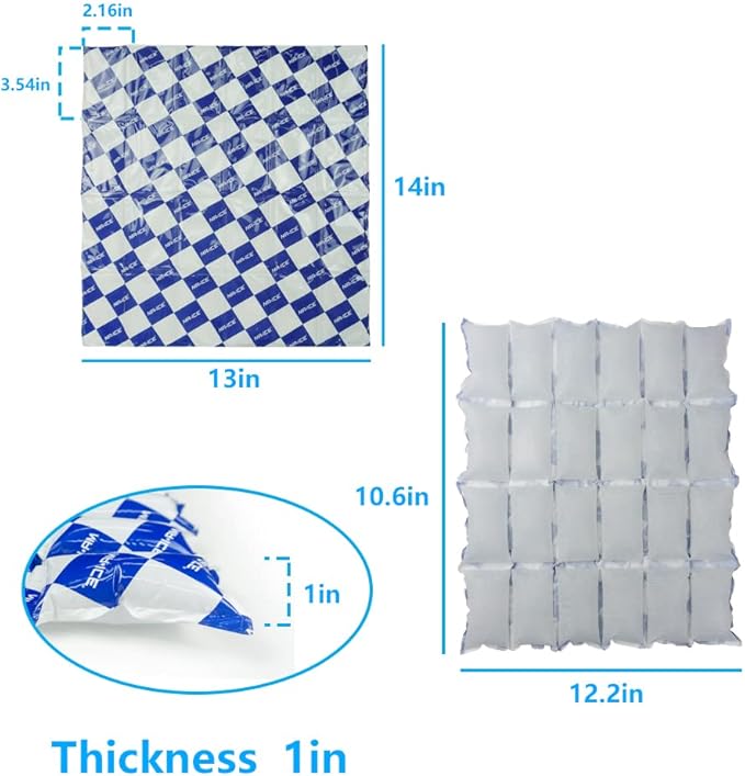 Reusable Dry Ice Packs for Shipping & Storage - Long Lasting Cold Packs for Lunch Box & Coolers - Ideal for Frozen Food & Drinks