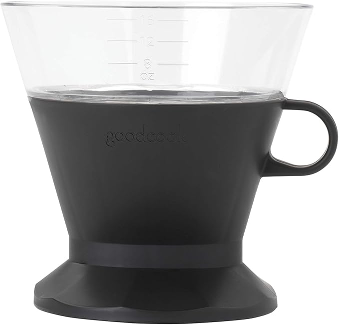 Goodcook Koffe BPA-Free Plastic Auto-Drip Pour Over Coffee Maker with #2 Paper Filters