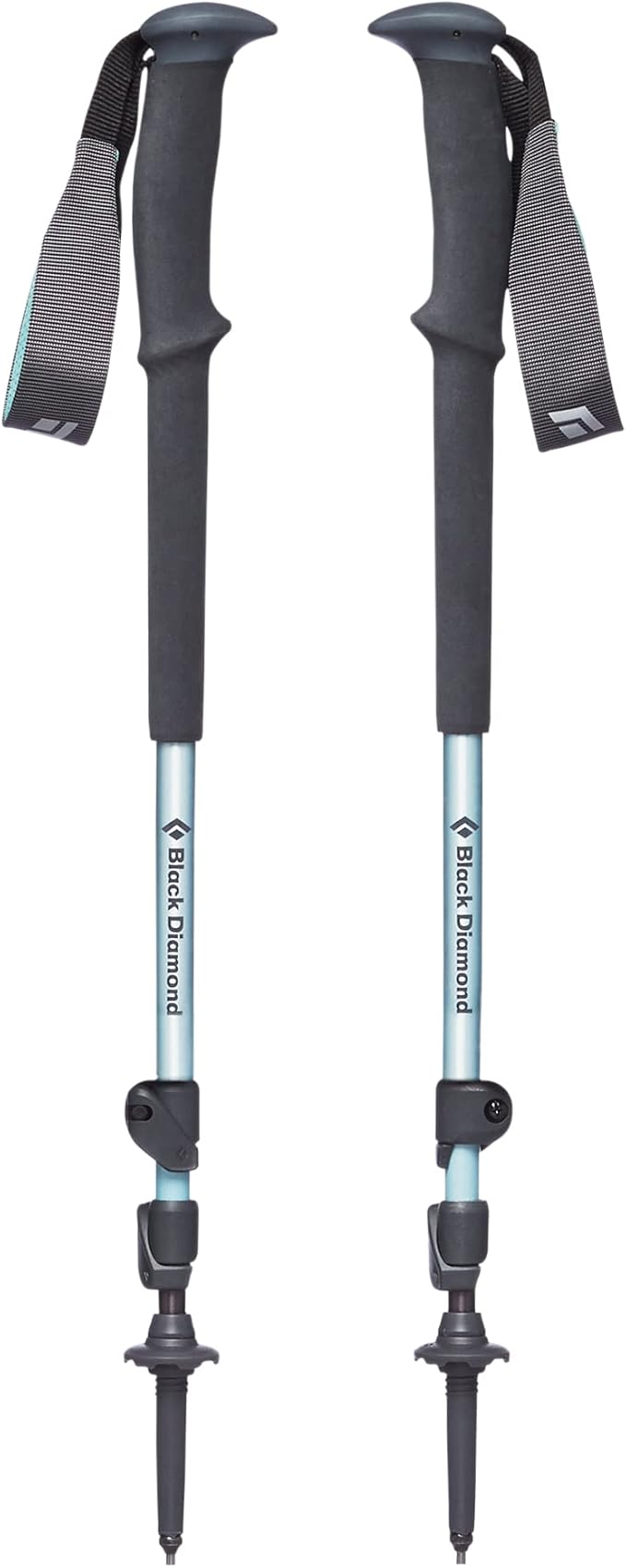 Black Diamond Women's Trail Trekking Poles, Two Lightweight Collapsible Aluminum Hiking Sticks with FlickLock Adjustability for Hiking, Trekking, Backpacking, Walking, Camping, and Travel