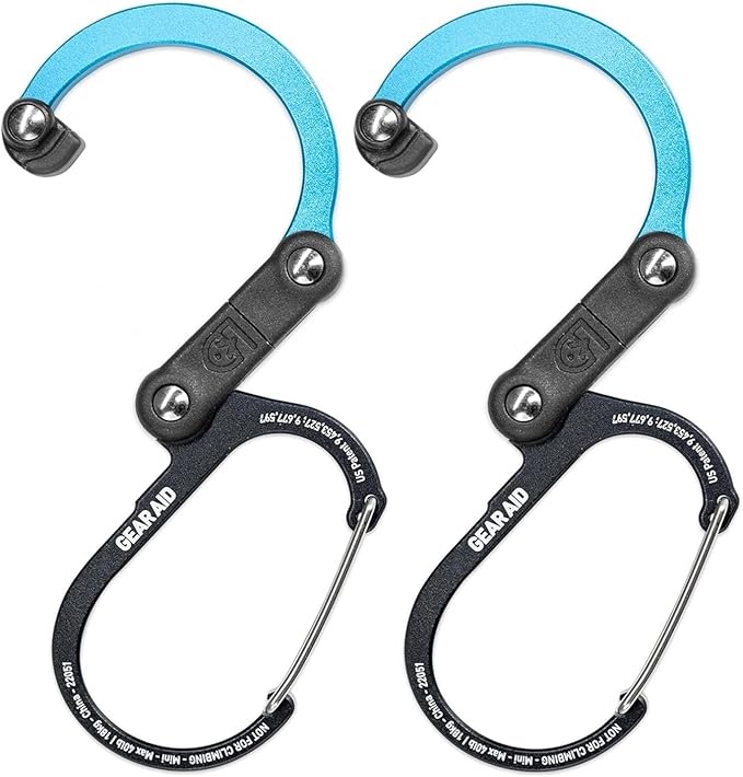 GEAR AID HEROCLIP Carabiner Gear Clip and Hook (Mini) for Travel