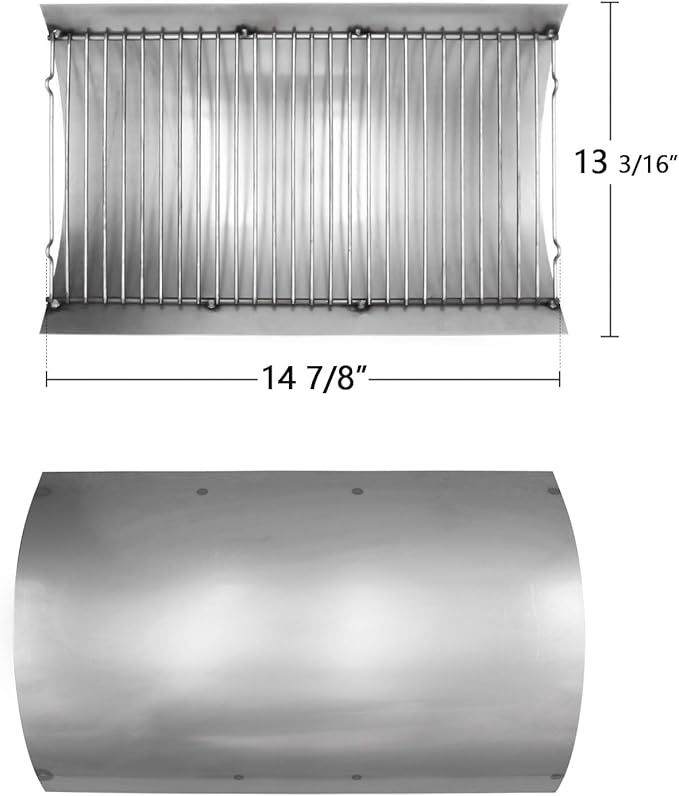 Hongso 14 7/8 Inches Fire Grate Hanger & Ash Drip Pan for Use with Char-Griller 5030 2-Burner Gas & Charcoal Grill, Replacement Parts Chargrill Ash Pan