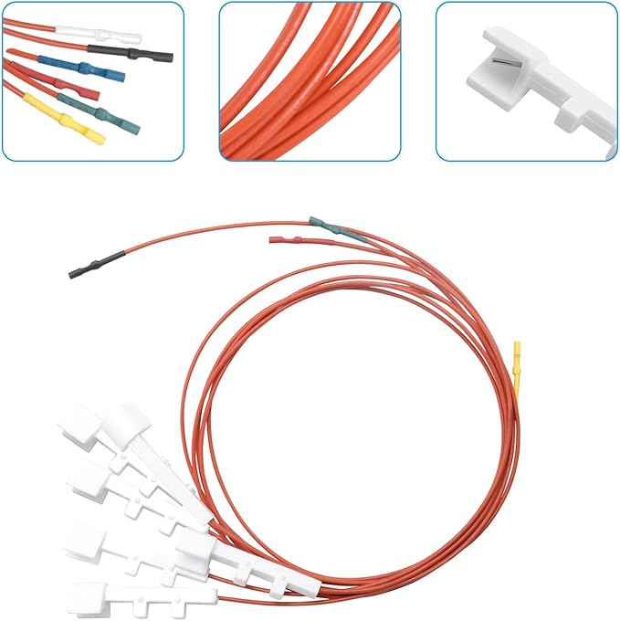 SafBbcue 66356 Igniter for Weber Genesis II E-610 Grill Ignitor Replacement Parts Kit Grill Igniter Kit for Weber Genesis II 610 Series Gas Grills Replacement Parts, 6-Outlet Electronic Ignition