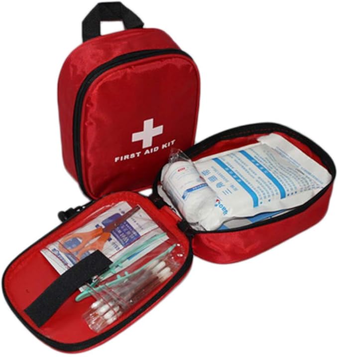 AOUTACC Nylon First Aid Kit Empty, Travel Empty First Aid Kit Pouch Bag for Emergency at Home, Office, Car, Outdoors, Boat, Camping, Hiking(Bag Only)