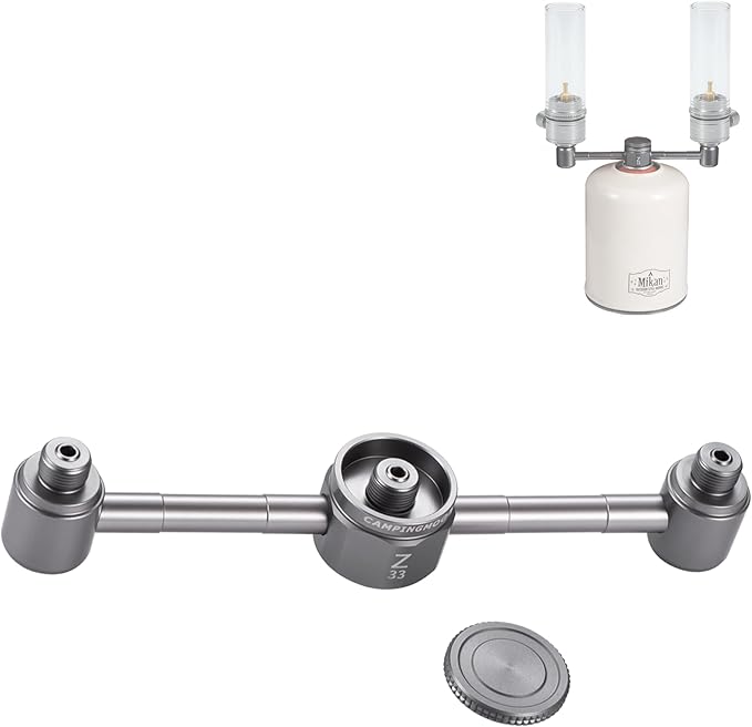 CAMPINGMOON 3 Outlet Adapter for EN417 Lindal Valve Canister Device Camping Lantern Z33