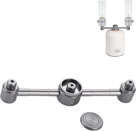 CAMPINGMOON 3 Outlet Adapter for EN417 Lindal Valve Canister Device Camping Lantern Z33