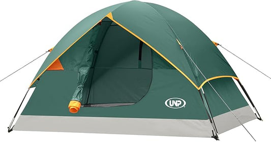 UNP Camping Tent 2/3/4/6 Person Dome Tent, Easy to Set Up for Camping, Lightweight Camping Tent, Portable Camping Tent for Outdoor and Backpacking Beaches