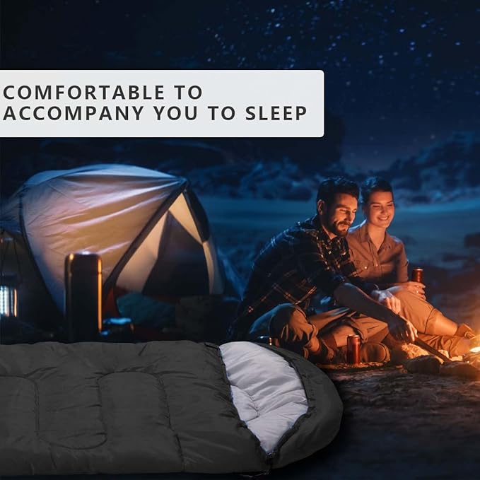 OBTANIM Camping Sleeping Bags Portable Waterproof Sleeping Bag for Adults Kids 4 Seasons Winter, Fall, Spring, Summer Backpacking Hiking Camping Mountaineering Indoor Outdoor Use