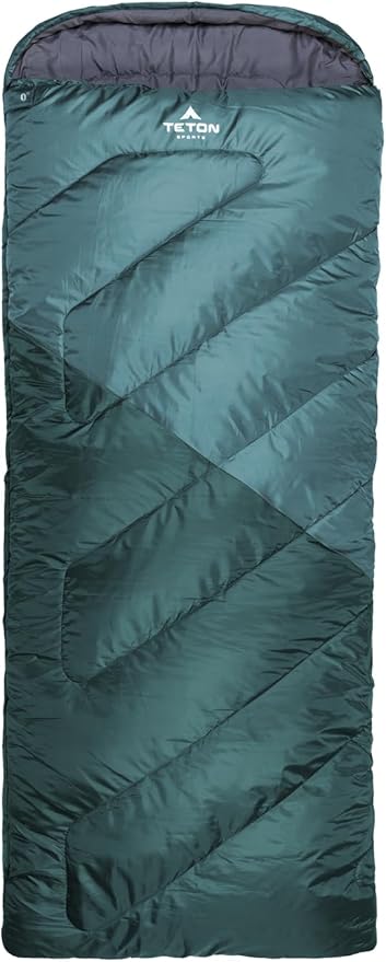 Teton Celsius Regular, -25F, 20F, 0F Degree Sleeping Bags, All Weather Bag for Adults and Kids, Camping Made Easy and Warm, Travel Sack Included