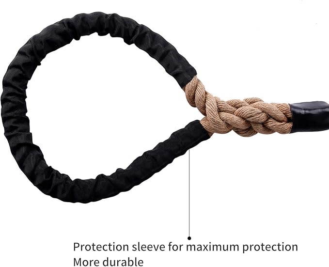 Climbing Rope 1.5 Inch Diameter 10FT 15FT 20FT 25FT 30FT 35FT Gym Climbing Rope for Fitness & Strength Training, Workout Exercises Climbing Rope for Adults Kids Outdoor or Home Indoor