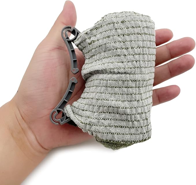 2 Pack Israeli Emergency Bandage, Vacuum Sealed Medical Compression Bandage,Trauma Wound Dressing, Self-Adhesive Combat Tactical First Aid Kit 4 inches (2pcs 4 inches)