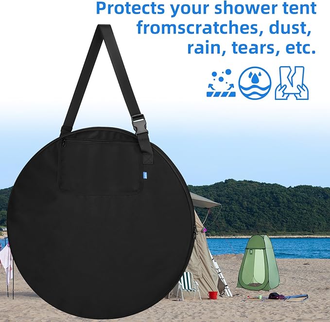 Xxerciz Carry Bag for Privacy Shower Tent Portable Toilet Tent, Lightweight Storage Replacement Bag for Pop Up Pod Changing Room, Camping Essentials Travel Carry Case for Outdoor Camping Beach