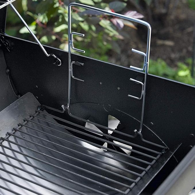 MixRBBQ 27 inch Ash pan for Chargriller 1224 1324 2121 2222 2727 2828 2929 Charcoal Grill, Fire Grate Replacement Part with 2pcs Fire Grate Hanger, Porcelain-coated Steel 27" Drip Pan