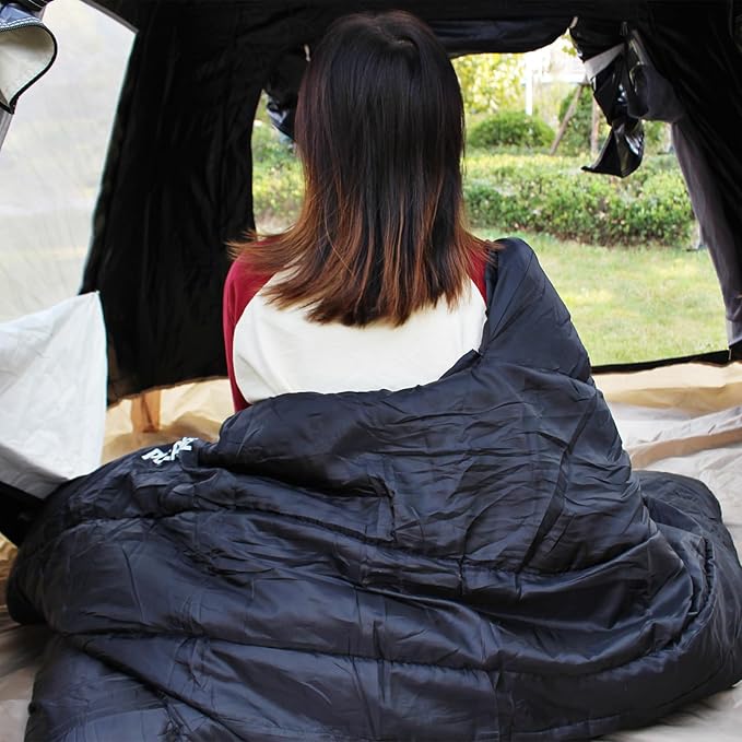 0 Degree Sleeping Bag 100% Cotton Flannel XXL Cold Weather Winter Oversized Sleeping Bag for Adults Camping Zero Degree Big and Tall with Compression Sack