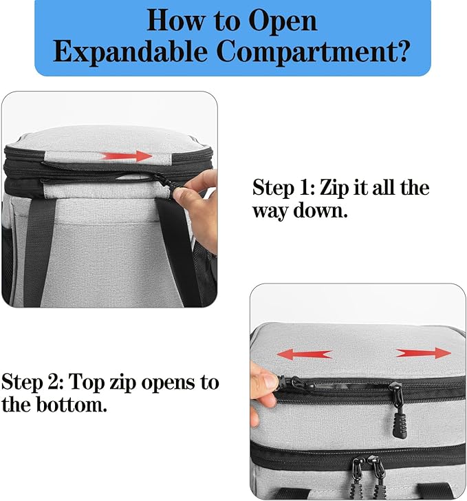 Lunch Box Cooler Bag - Tactical Insulated Lunchbox for Men - Large Lunch Pail Kit for Adults Work Outdoor Shifts Trips Grey 16L