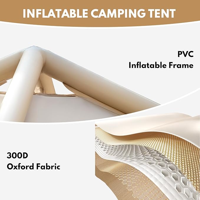 Inflatable Tents for Camping, Large Blow Up Tents for Camping Easy Set Up
