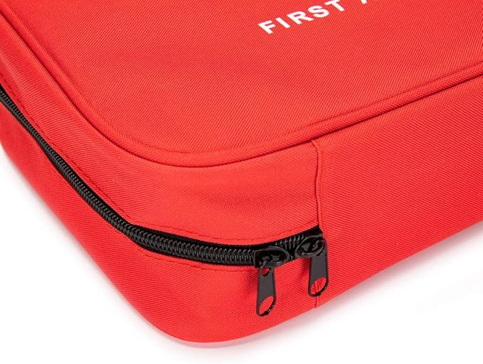 Red First Aid Bag Empty Travel Rescue Pouch First Responder Storage Compact Survival Medicine Bag for Car Home Office Kitchen Sport Outdoors (Green)