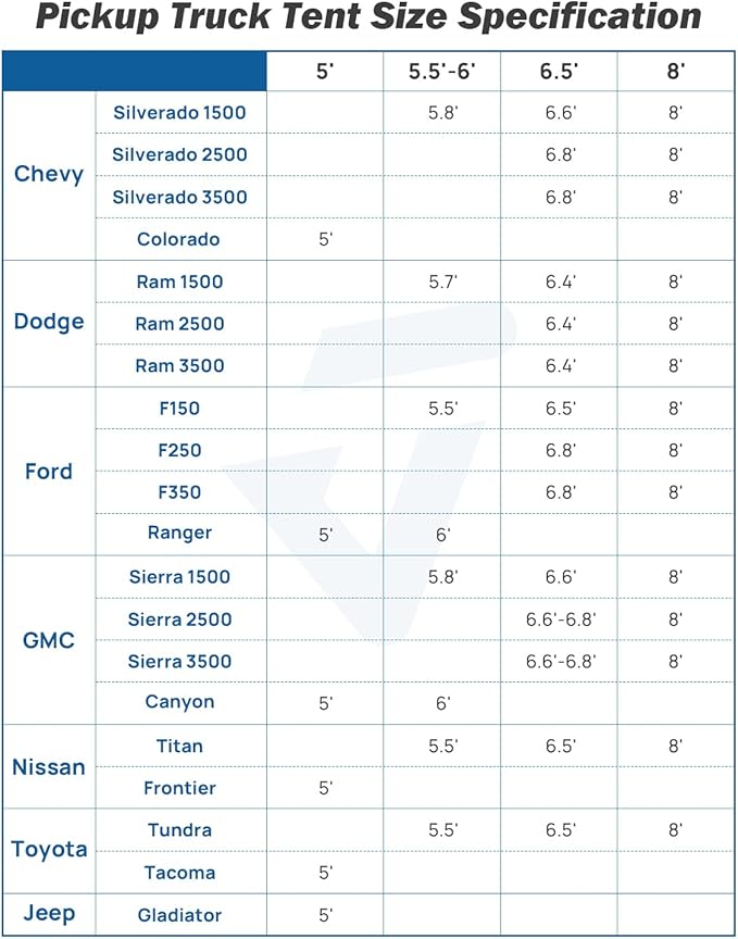 JOYTUTUS Truck Bed Tent, Portable Pickup Truck Tent 6.5ft Fiberglass Pole, Waterproof PU2000mm Fabric for 2 Person, Easy Set-up, Orange