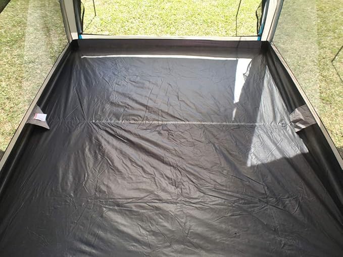 Hasika Screen Camping Tent with Floor 4 Season 8x8ft Large Mesh Room Shelter Canopy for Outdoors Gazebo Outside Poles Excluded