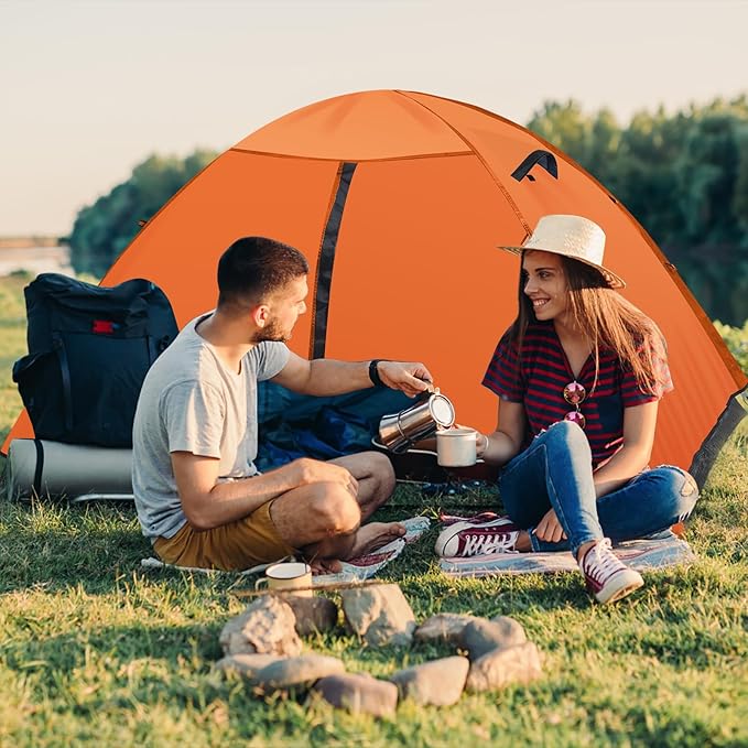 WILDROOTS Backpacking Tent, Mountain Hiking Tent for 2 Person, 4 Season Lightweight Camping Tent