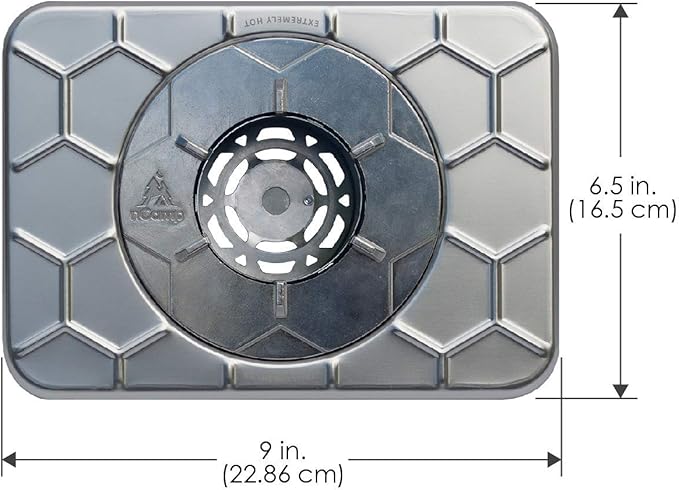 nCamp 4 Piece Outdoor Camping Cooking Stove Prep Surface Set with Carrying Case for Hiking and Backpacking