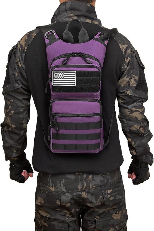 ATBP Insulated Water Hydration Pack Bag with 3L TPU Bladder Tactical Molle Hydration Backpack for Hiking Cycling Running