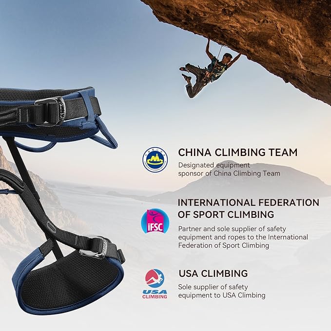 KAILAS B3 Rock Climbing Harness Men Roofing Harness Safety Belt Climbing Gear Adjustable Mountaineering Lightweight