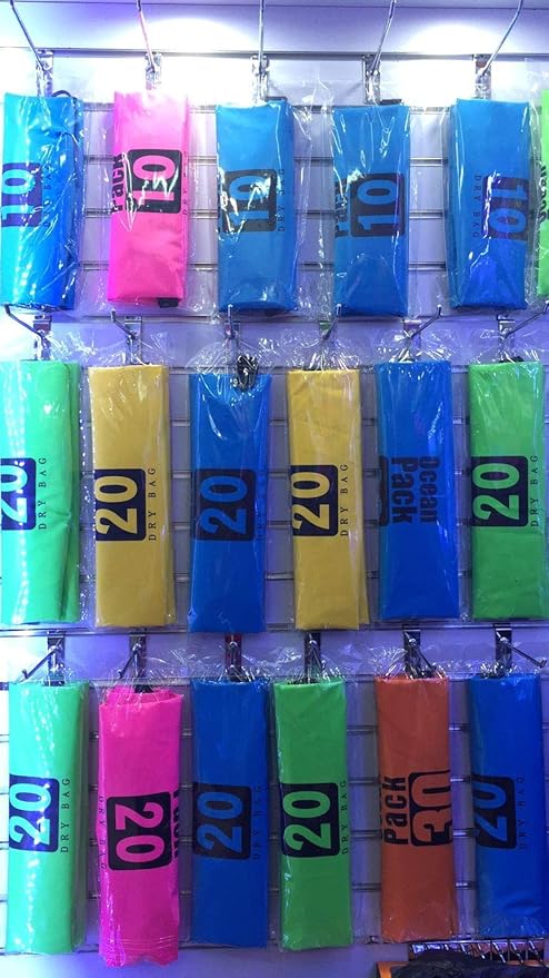 Outdoor Dry Sack/Floating Waterproof Bag 2L/3L/5L/10L/15L/20L/30L for Boating, Kayaking, Hiking, Snowboarding, Camping, Rafting, Fishing and Backpacking (Pink, 2L)