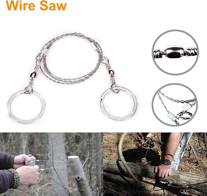 EMDMAK Survival Kit Outdoor Emergency Gear Kit for Camping Hiking Travelling or Adventures