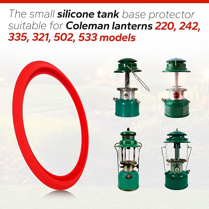 Camping Dual Fuel Stove Silicone Base Protector Suitable for Coleman Models 533, Protects Against Scratches and Enhances Stability(red)