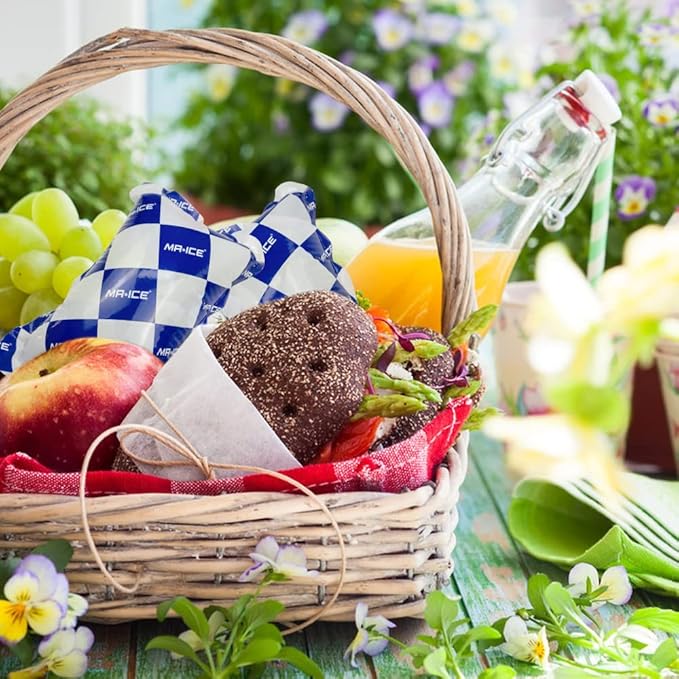 Reusable Dry Ice Packs for Shipping & Storage - Long Lasting Cold Packs for Lunch Box & Coolers - Ideal for Frozen Food & Drinks