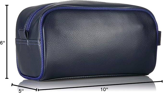 Nautica Men's Top Zip Travel Kit Toiletry Bag Organizer