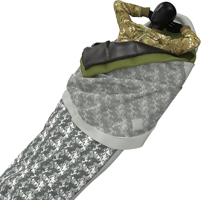 MT Army Military Modular Sleeping Bags System, Multi Layered with Bivy Cover for All Season, Woodland/Multicam