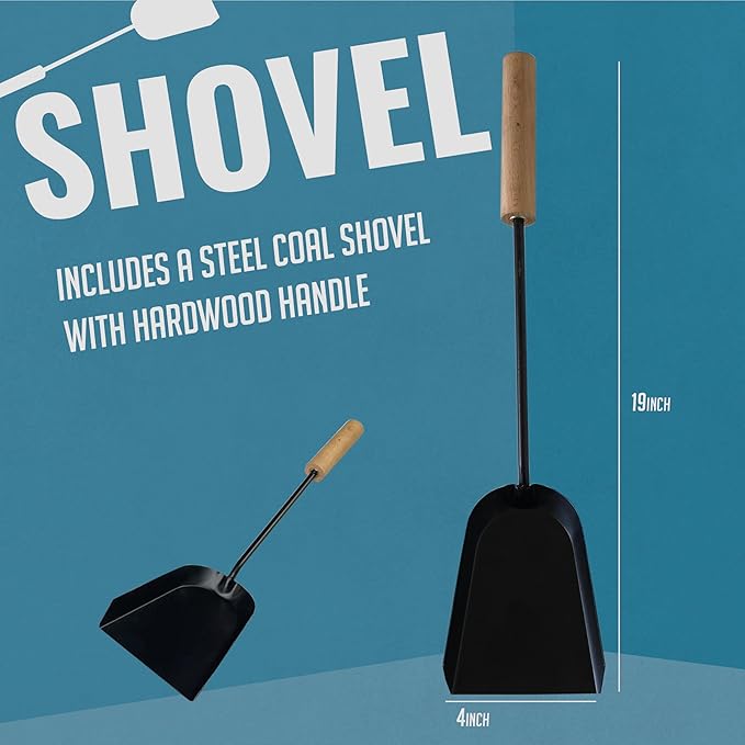 Fire Pit Grill - Folding Campfire Grill with Folding Design for Compact Storage, Grate, Griddle and Shovel for Versatile Campfire Cooking, Firepit for Outside