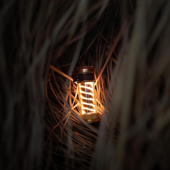 Barebones Edison Light Stick – Brass, USB Rechargeable LED Lantern and Flashlight with 7 Modes, 40+ Hour Run Time, Camping Essentials with Magnetic Base