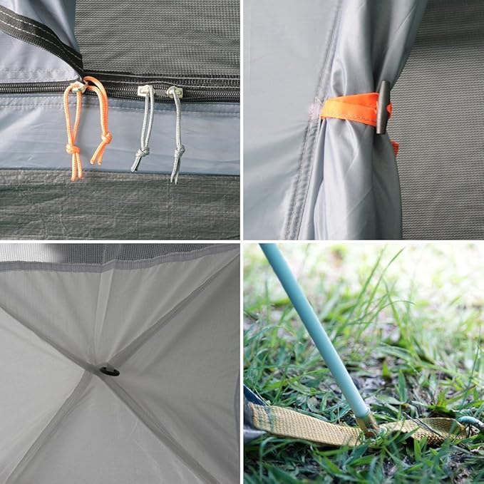 NTK Indy GT 4/6/8 Person Outdoor Tent for Camping | Extended Front & Canopy | 100% Waterproof Dome & Breathable Mesh | 3 Season Easy Setup Tent