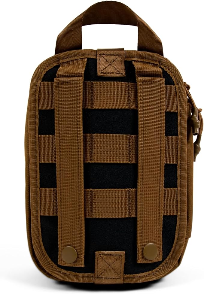 My Medic MyFak Mini First Aid Kit - Small and Lightweight for Camping Hiking and Backpacking - IFAK with 70 Items - HSA/FSA Eligible Great for Travel - Coyote