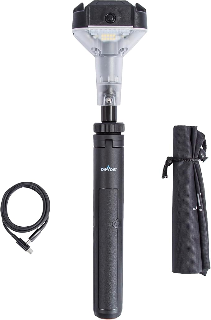 DEVOS - LIGHTRANGER 800 Mini Telescoping Camp Light, 4.5 Tall with 800 Lumens, Ultra Compact & Portable, Rechargeable LED Lantern, Up to 30-Hour Runtime, 1 Year Warranty, Includes Carry Case